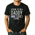 Soon To Be Daddy 2026 Loading Pregnancy Announcement 2026 Men's Casual T-Shirt Black