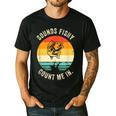 Sounds Fishy Count Me In Dad Grandpa Vintage Fishing Men's Casual T-Shirt Black
