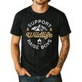 Support Wildlife Raise Boys Parent Mom & Dad Men's Casual T-Shirt Black