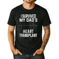I Survived My Dad's Heart Transplant Men's Casual T-Shirt Black