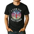 Swiss Army Knife DIY Dad Fathers Day Fix Anything Handyman Men's Casual T-Shirt Black