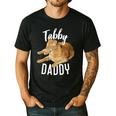 Tabby Daddy Cat Lover Saying Graphic Men's Casual T-Shirt Black