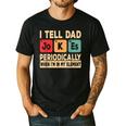 I Tell Dad Jokes Periodically Retro Papa Fathers Day Men Men's Casual T-Shirt Black