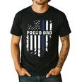 Thin Blue Line Proud Dad Police Family T-Shirt Men's Casual T-Shirt Black Thin Blue Line Proud Dad Police Family T-Shirt Men's Casual T-Shirt Black