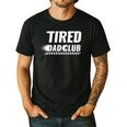Tired Dad Club Maze Track Back 2 Sided Men's Casual T-Shirt Black Tired Dad Club Maze Track Back 2 Sided Men's Casual T-Shirt Black