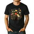 Tortie Cat Owner Flowers Tortie Cat Mom Tortie Cat Dad For Men Women Kids Men's Casual T-Shirt Black