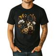 Tortie Cat Owner Flowers Tortie Cat Mom Tortie Cat Dad Men's Casual T-Shirt Black