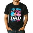 Touchdown Or Tutu Dad Loves You Gender Reveal Family Men's Casual T-Shirt Black