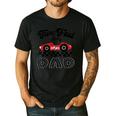 Two Fast Dad Of The Birthday Boy Racing Car Family Men's Casual T-Shirt Black