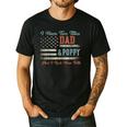I Have Two Titles Dad & Poppy I Rock Them Both Poppy Men's Casual T-Shirt Black