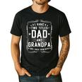 I Have Two Titles Dad And Grandpa Father's Day Proud Grandpa Men's Casual T-Shirt Black