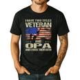 I Have Two Titles Veteran And Opa Dad Papa Grandpa Men's Casual T-Shirt Black I Have Two Titles Veteran And Opa Dad Papa Grandpa Men's Casual T-Shirt Black