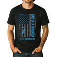 Type 1 Diabetes Awareness T1D Dad Of Warrior Type 1 Diabetic Men's Casual T-Shirt Black