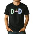 Unicorn Dad First Birthday Girl Family Matching Mama Party Men's Casual T-Shirt Black