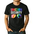 Unicorn Security Birthday Family Halloween Costume Mom Dad Men's Casual T-Shirt Black Unicorn Security Birthday Family Halloween Costume Mom Dad Men's Casual T-Shirt Black