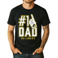 University Of Delaware Blue Hens 1 Dad Men's Casual T-Shirt Black