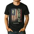 USA American Flag Archery Dad Men's Casual T-Shirt Black