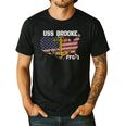 USS Brooke FFG-1 Frigate Veterans Day Son Father Grandpa Dad Men's Casual T-Shirt Black