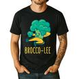 Vegetable Word Game Dad Joke Brocco-Lee Broccoli Men's Casual T-Shirt Black
