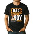 Vehicle Construction Excavator Dad Of The Birthday Boy Small Men's Casual T-Shirt Black Vehicle Construction Excavator Dad Of The Birthday Boy Small Men's Casual T-Shirt Black