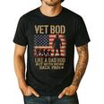 Vet Bod Like Dad Bod But With More Back Pain US Flag Veteran Men's Casual T-Shirt Black Vet Bod Like Dad Bod But With More Back Pain US Flag Veteran Men's Casual T-Shirt Black