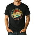 Vintage Awesome Single Dad Retro Fathers Day For Dad Grandpa Men's Casual T-Shirt Black