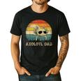 Vintage Axolotl Dad Axolotl Lovers Daddy Father's Day Men's Casual T-Shirt Black Vintage Axolotl Dad Axolotl Lovers Daddy Father's Day Men's Casual T-Shirt Black