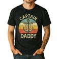 Vintage Captain Daddy Boat Pontoon Dad Fishing Sailor Anchor Men's Casual T-Shirt Black Vintage Captain Daddy Boat Pontoon Dad Fishing Sailor Anchor Men's Casual T-Shirt Black