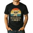 Vintage Chihuahua Dad Dog Lovers Father's Day Tee Men's Casual T-Shirt Black