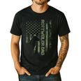 Vintage USA Camo Flag Proud Rottweiler Dad Rottie Silhouette Men's Casual T-Shirt Black