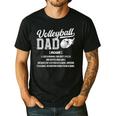 Volleyball Dad Definition Dad Of A Volleyball Player Father Men's Casual T-Shirt Black