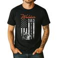 Welder Dad Like A Normal Dad Only Cooler USA Flag Welding Men's Casual T-Shirt Black