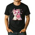 Westie Dog Valentines Day Dog Mom Westie Dad Candy Sucker For Men Women Girls Kids Men's Casual T-Shirt Black