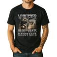 Whatever Daddy Wants Daddy Gets Raccoon Alpha Meme Men's Casual T-Shirt Black