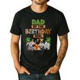 Wild Dad Of The Birthday Girl Zoo Safari Jungle Animal Men's Casual T-Shirt Black