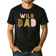 Wild Wild Dad Two Wild Birthday Outfit Zoo Birthday Animal Men's Casual T-Shirt Black