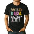 Wild Dada Zoo Theme Birthday Safari Jungle Matching Party Men's Casual T-Shirt Black