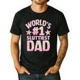 World's 1 Sluttiest Dad Apparel Men's Casual T-Shirt Black World's 1 Sluttiest Dad Apparel Men's Casual T-Shirt Black