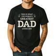 This Is What The Worlds Greatest Dad Fathers Day Men Men's Casual T-Shirt Black