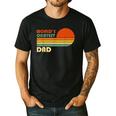 World's Okayest Dad Father Retro Vintage Men's Casual T-Shirt Black World's Okayest Dad Father Retro Vintage Men's Casual T-Shirt Black