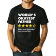 Worlds Okayest Father Dad Joke Review For Fathers Day Men's Casual T-Shirt Black Worlds Okayest Father Dad Joke Review For Fathers Day Men's Casual T-Shirt Black
