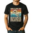Wrestling Dad Wrestler Wrestling Wrestle Father's Day Men's Casual T-Shirt Black Wrestling Dad Wrestler Wrestling Wrestle Father's Day Men's Casual T-Shirt Black