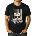 Yorkie Dad Cool Vintage Retro Proud American Men's Casual T-Shirt Black