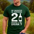 21st Birthday Dad Mom 21 Year Old My Daughter Squad Men's Casual T-Shirt Forest