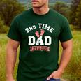 2nd Second Time Dad It's a Girl Gender Reveal Men's Casual T-Shirt Forest
