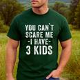 3 Kids Mom Of Three Dad Of 3 Children Parents Men's Casual T-Shirt Forest