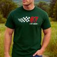 67 Pit Crew Six Seven Racing Birthday Race Car For Dad Mom Men's Casual T-Shirt Forest