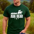 Aba Bear For Jewish Dad With Four Kids On Father's Day Men's Casual T-Shirt Forest