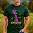 American Dad Outer Space Roger Cartoon Men's Casual T-Shirt Forest