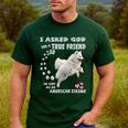 American Eskimo Dog Mom Eskie Dad Art Eskie Lover Quote Men's Casual T-Shirt Forest American Eskimo Dog Mom Eskie Dad Art Eskie Lover Quote Men's Casual T-Shirt Forest